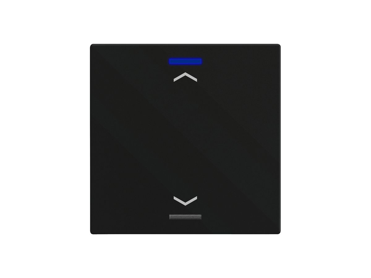 EB-Taster KNX RGBW MDT BE-TAL600116.A1 1T/2B schwarz matt "Jalousie"