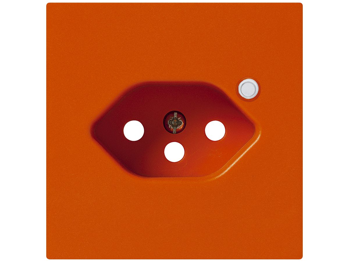 Frontplatte zu Steckdose Hager kallysto 1×T13 beleuchtet H orange