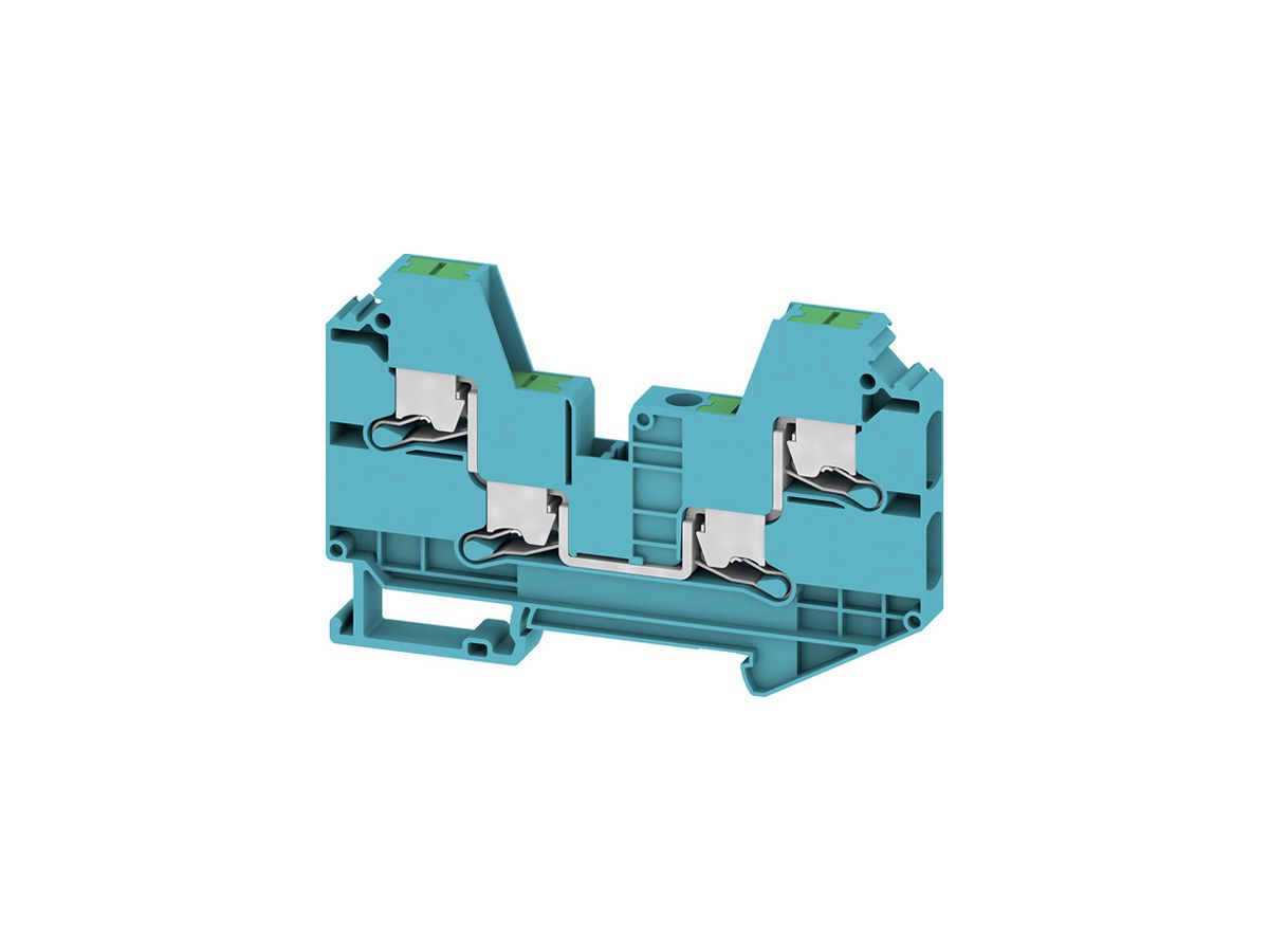 Durchgangs-Reihenklemme WM SL4C 0.5…10mm² 41A/1000V Snap-in TH35 bl