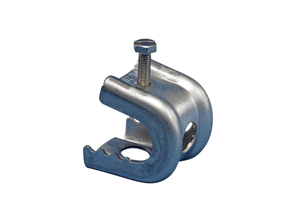 C-Klammer Caddy Loch Ø14mm Flansch 30…44mm, Edelstahl