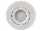 ELGH Einbauspotset mattweiss GU10 - Ø105mm LochØ80mm,4,5W 3000K,400lm, dimm.