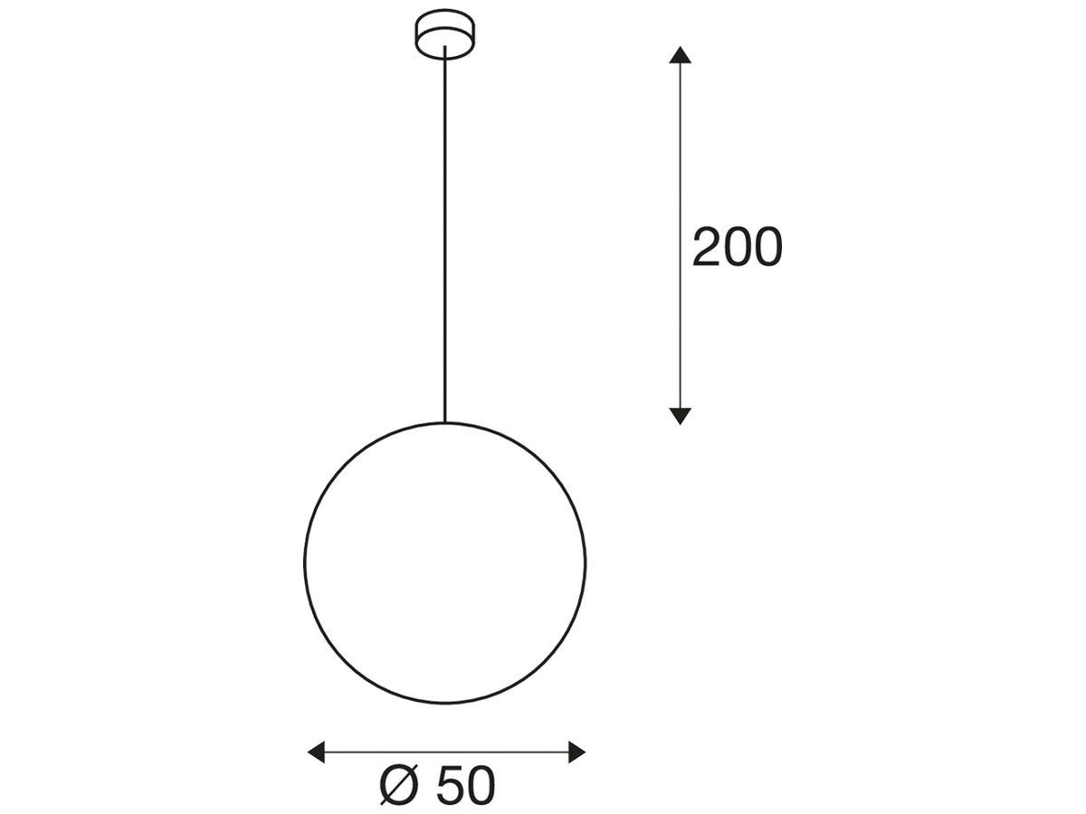 Pendelleuchte SLV ROTOBALL 50 E27 25W IP20 weiss