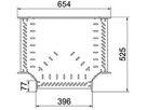 T-Stück BET RT 60×400mm Stahl bandverzinkt
