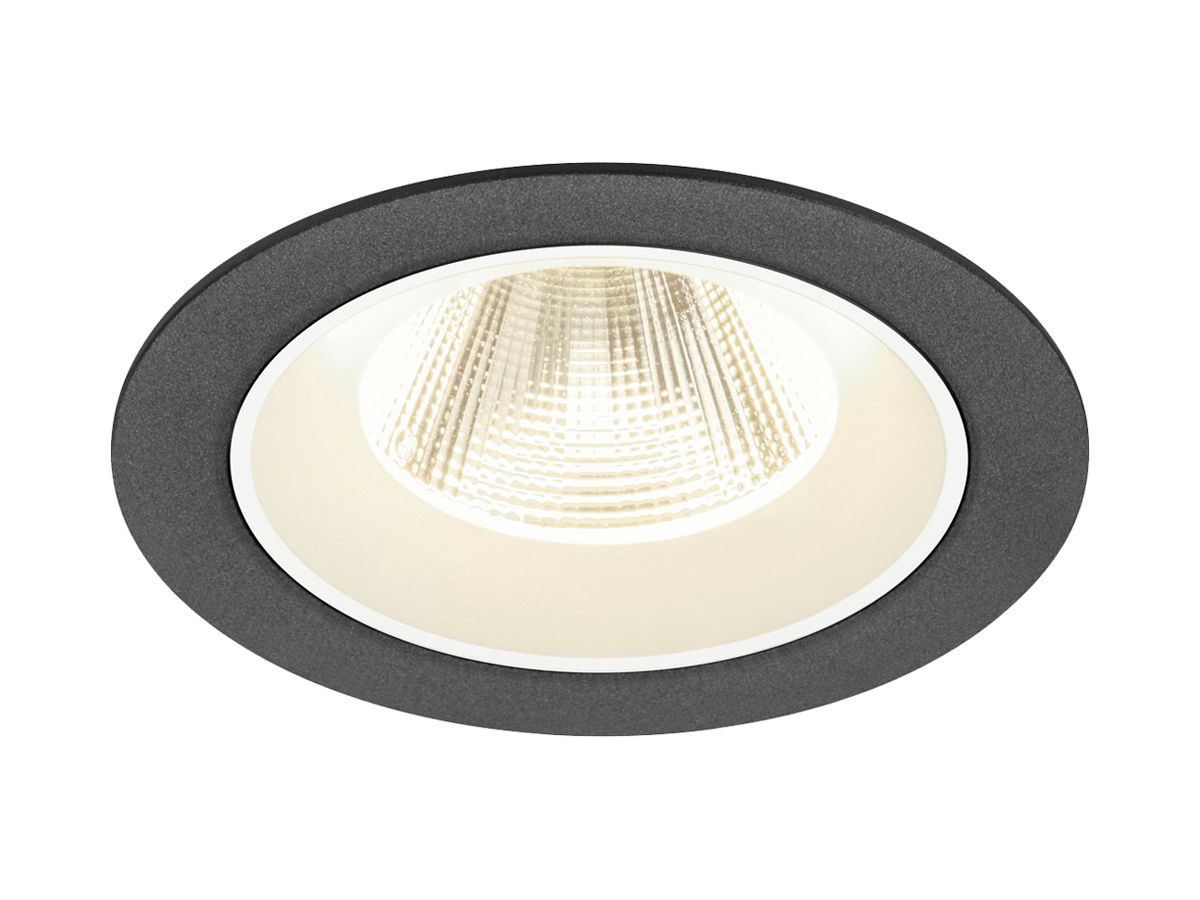 EB-LED-Deckenleuchte SLV NUMINOS M 12W 1900lm 4000K NB DALI DIM Ø105×68mm sz/ws