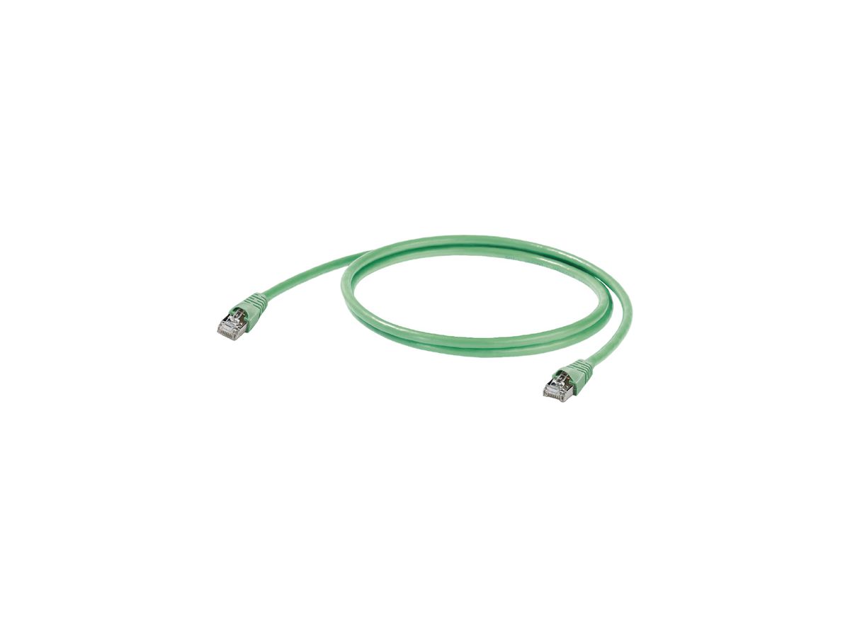 Patchkabel Weidmüller CabinetLine Cat.6 LSZH RJ45/RJ45 0.3m grün