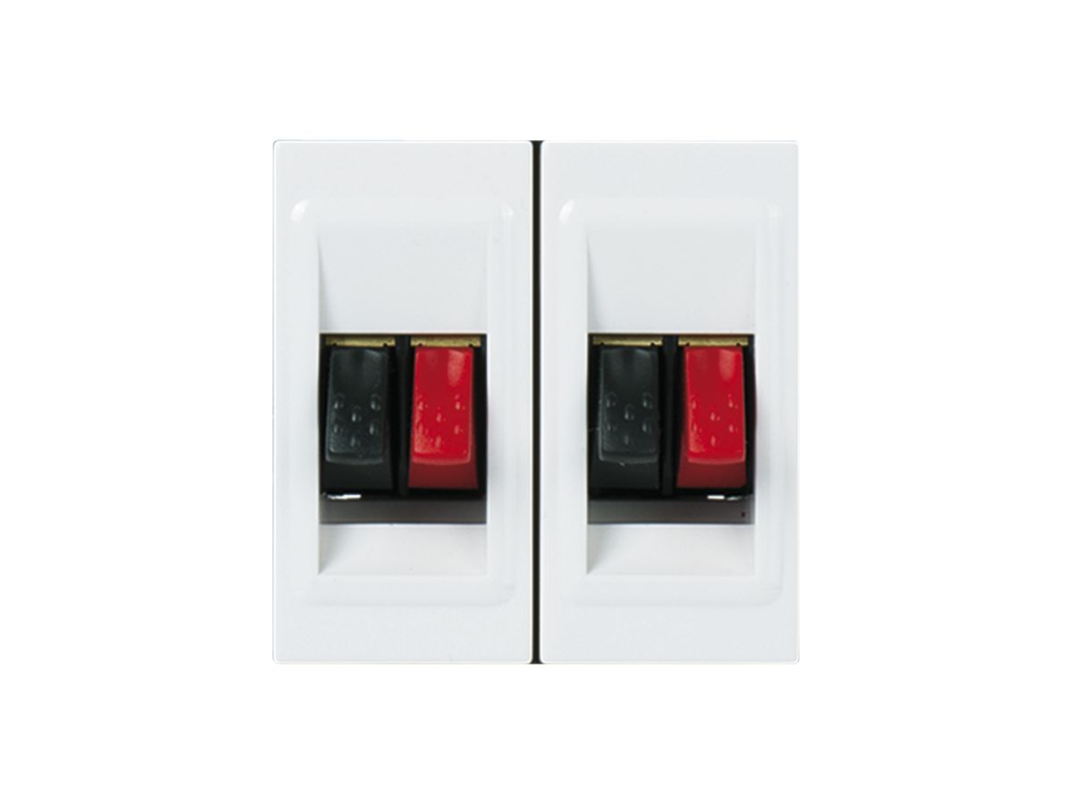 EB-Lautsprecherdose MOS weiss 2-fach 2 Module