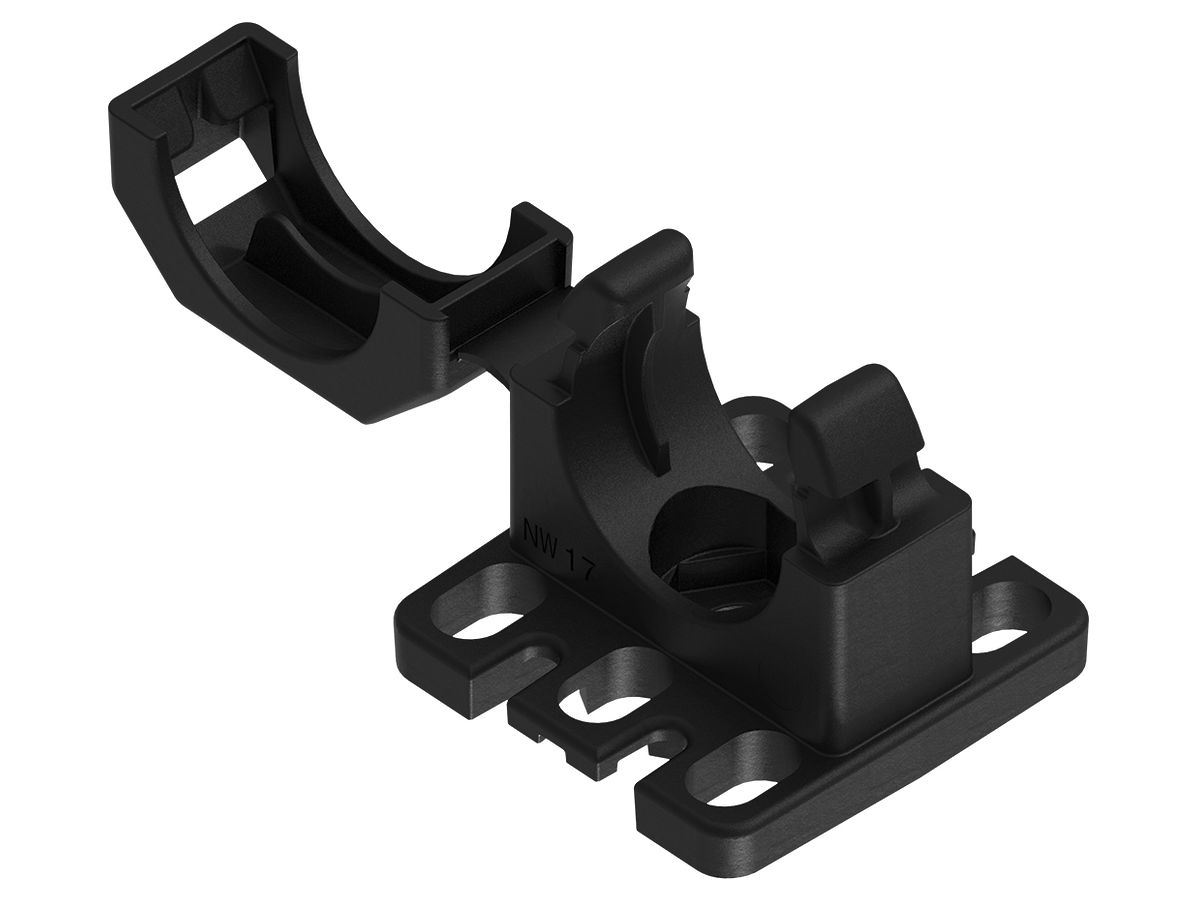 Rohrhalter Plica FIPLOCK Nennweite 17 schwarz