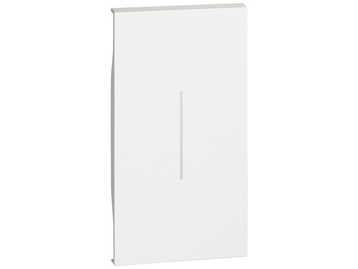 Tastenabdeckung Living Now 2 Module mit Beleuchtungsfenster weiss