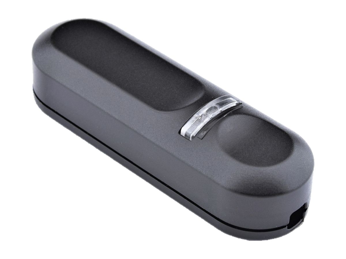 Universal-Schnur-Tastdimmer ELBRO 150W 97×31×28mm schwarz