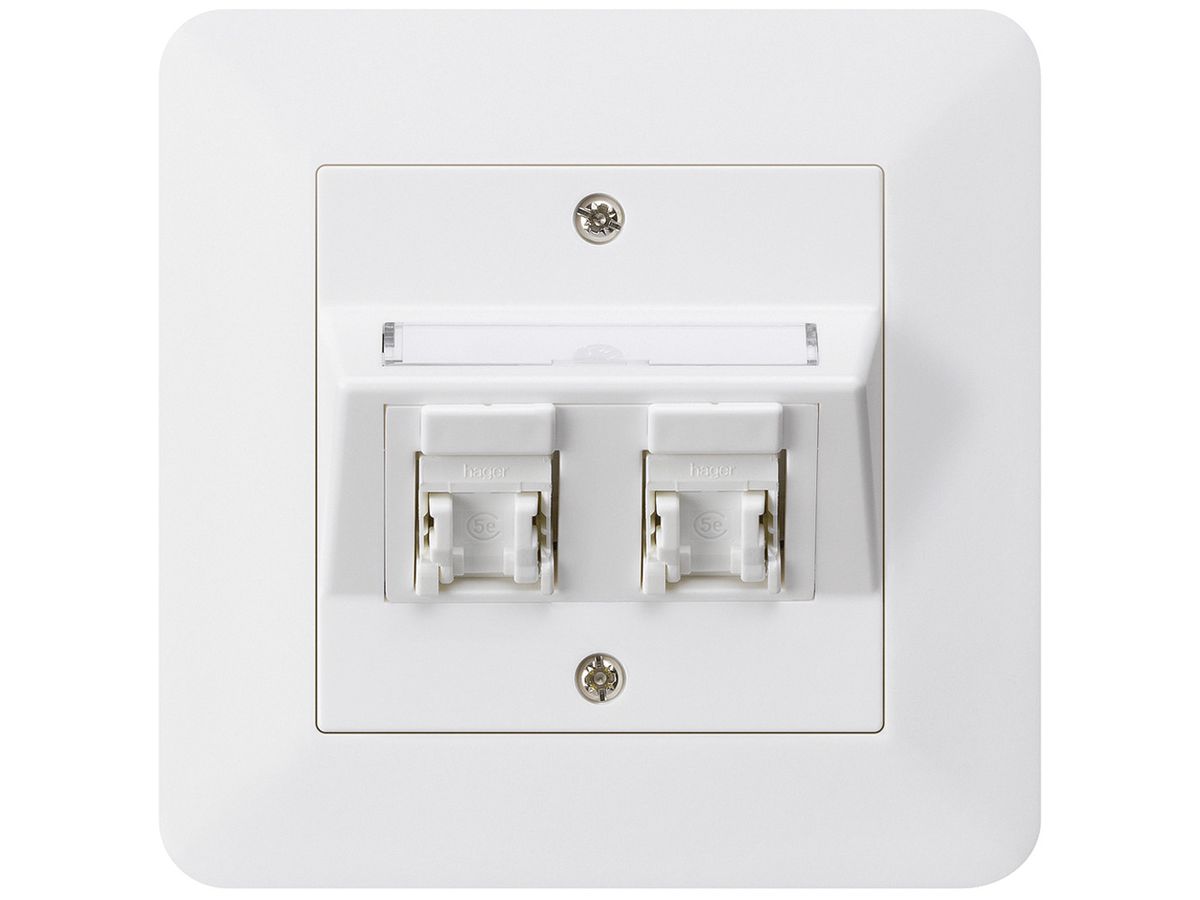UP-Dose kallysto.trend C Kat.5e 2RJ45/u weiss