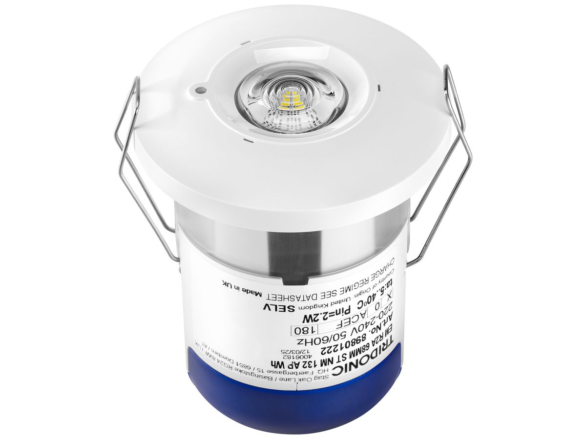 EB-LED-Sicherheitsleuchte Tridonic EM R2A Antipanik IP65 3h Selbsttest