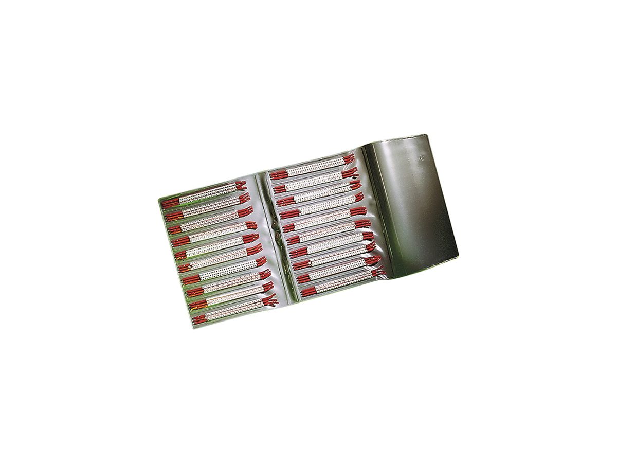 Schnapptüllen-Set Plica STD, für 0.5…0.7mm² Ø1.4…1.8mm Aufdruck: 'A…Z', weiss