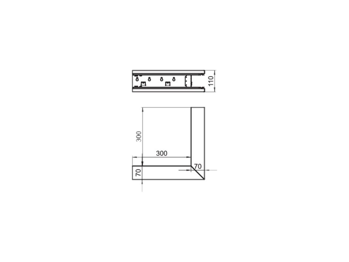 Ausseneck Bettermann GS-SA70110 reinweiss