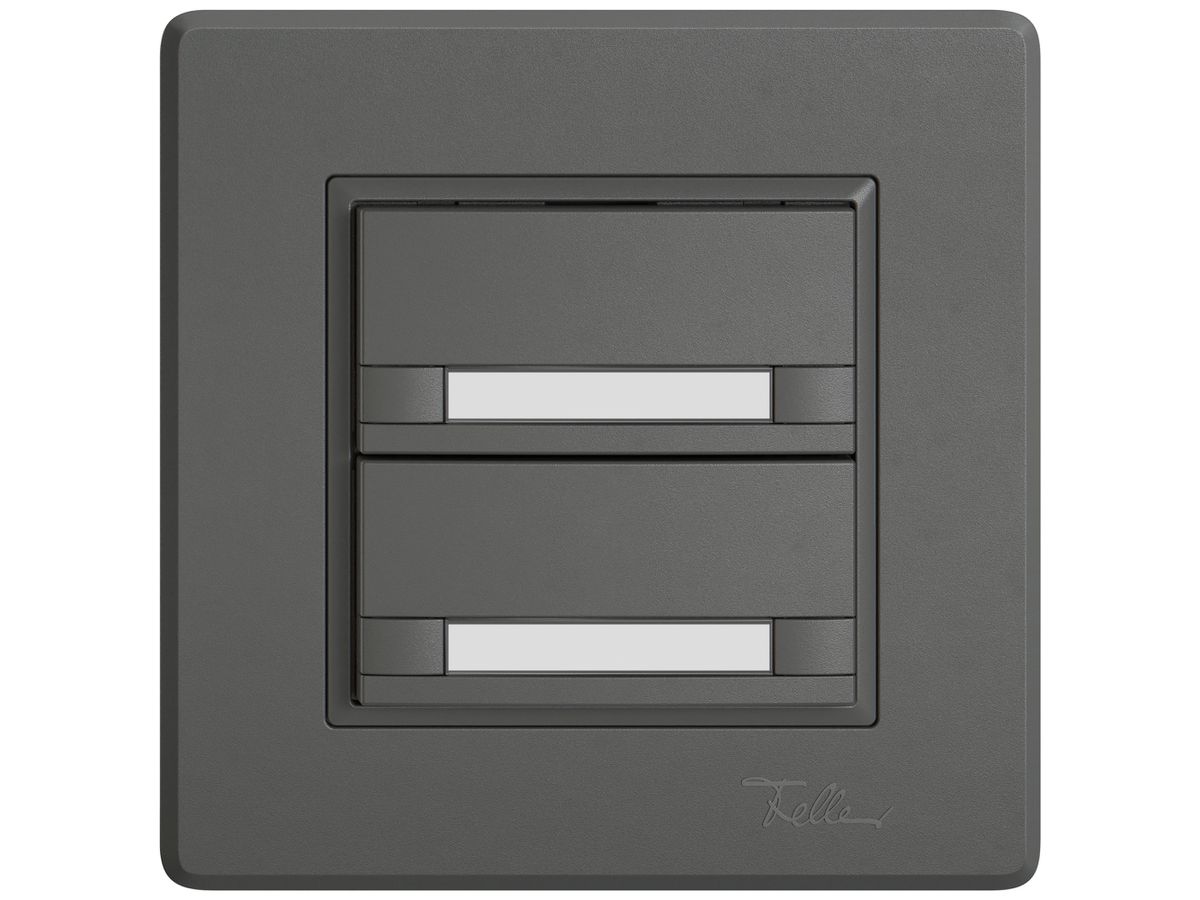 UP-KNX-Taster RGB EDIZIO.liv SNAPFIX® Temperaturfüh.o.LED Pap.2×T 2-Tbed.dgu