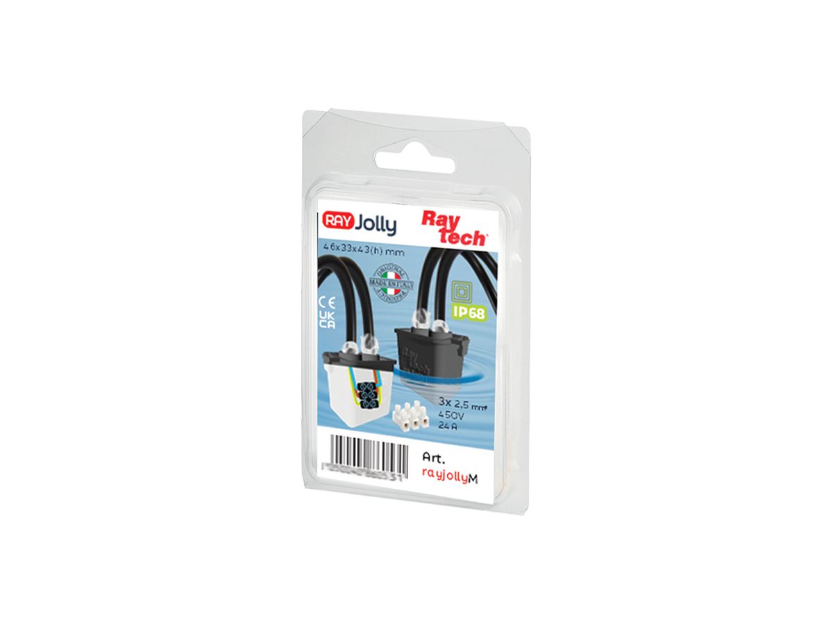 Verbindungsmuffe Raytech RAYJOLLYM mit Gel 1×3×2.5mm² (450V) IP68