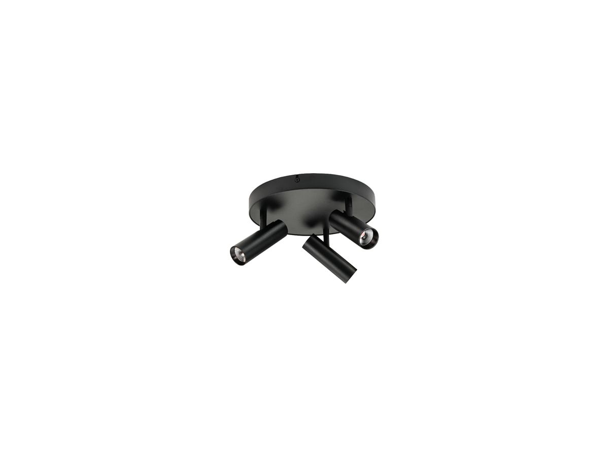 LED-Spot SG Tube Micro 3×6W 1020lm 927 40° DIM Ø250×120×29mm schwarz