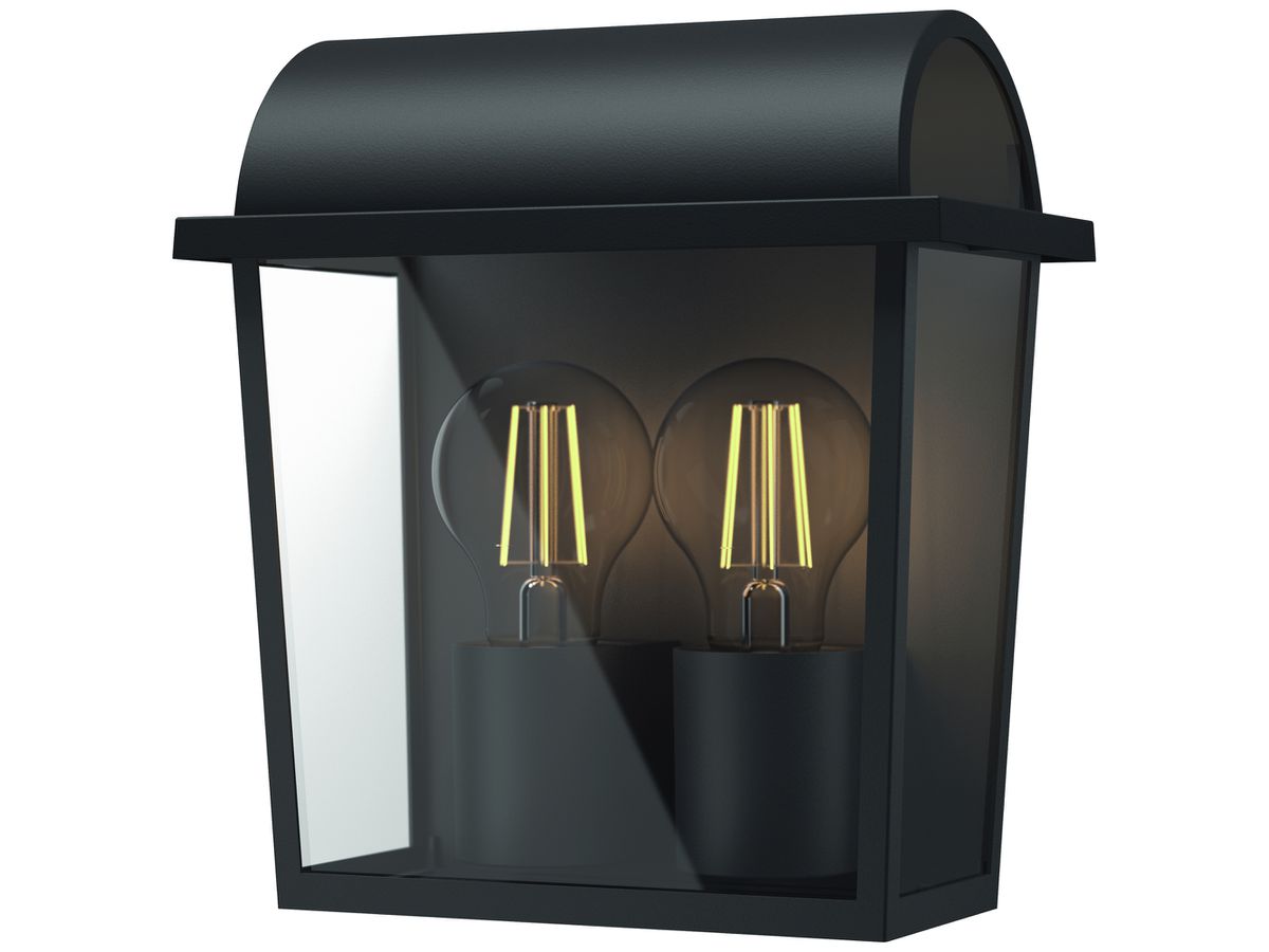 Wandleuchte myGarden Harvest, E27 127×229×208mm IP44 schwarz