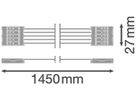 Durchgangsverdrahtung LEDVANCE DP HOUSING 1×LAMP 1450mm 5×2.5mm²