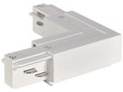 L-Verbinder SLV für AP-Stromschiene EUTRAC 3-phasig, PE innen, weiss