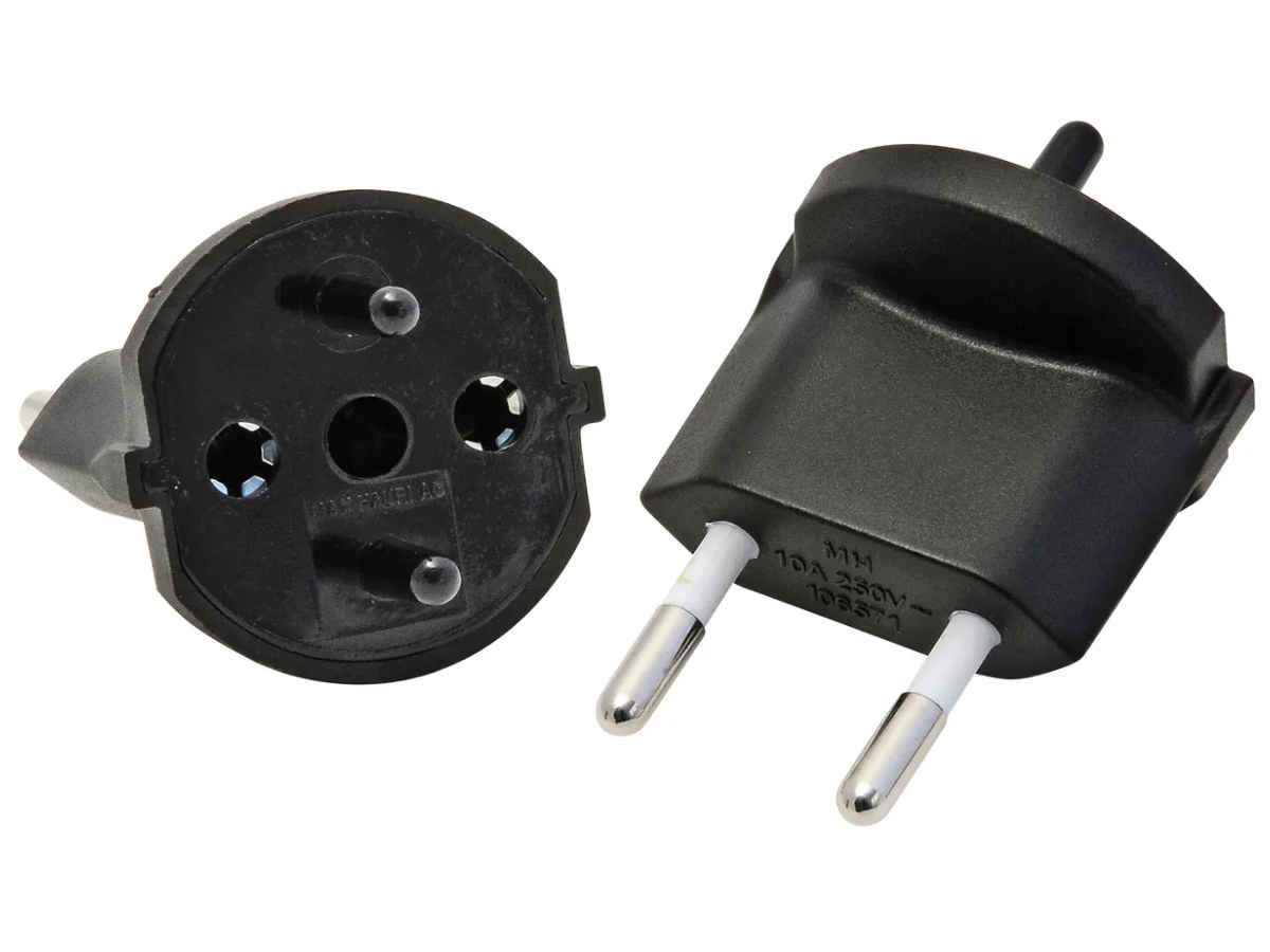 Fixadapter MH 2L 10A 230VAC Schuko/T11 CEE7/17-CH T11, schwarz