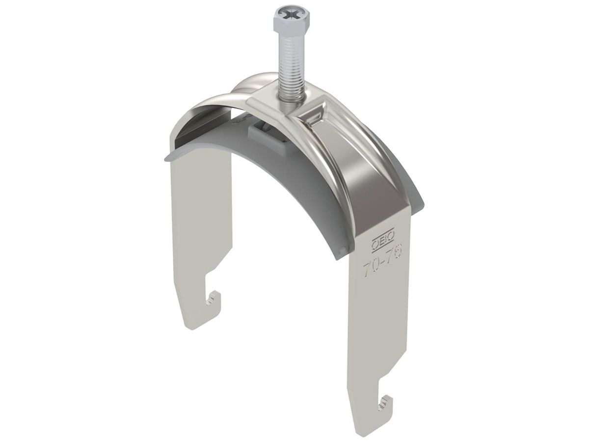 Schnellverleger BET 2056 U-Fuss Kunststoff 70…76mm 1×Kabel A2 1.4301