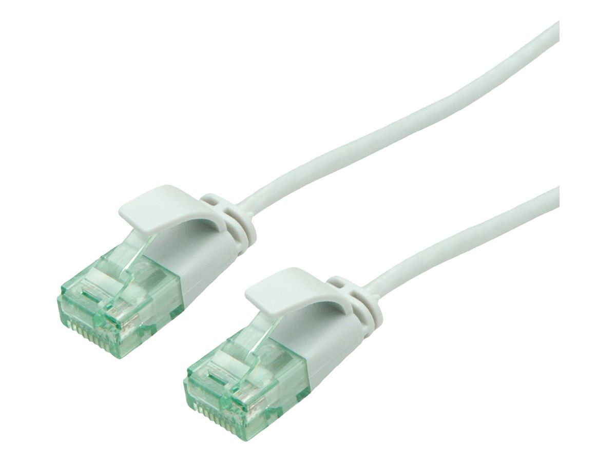 Patchkabel RJ45 ROLINE RM DataCenter slim Kat.6A U/UTP AWG32 TPE grau 3m