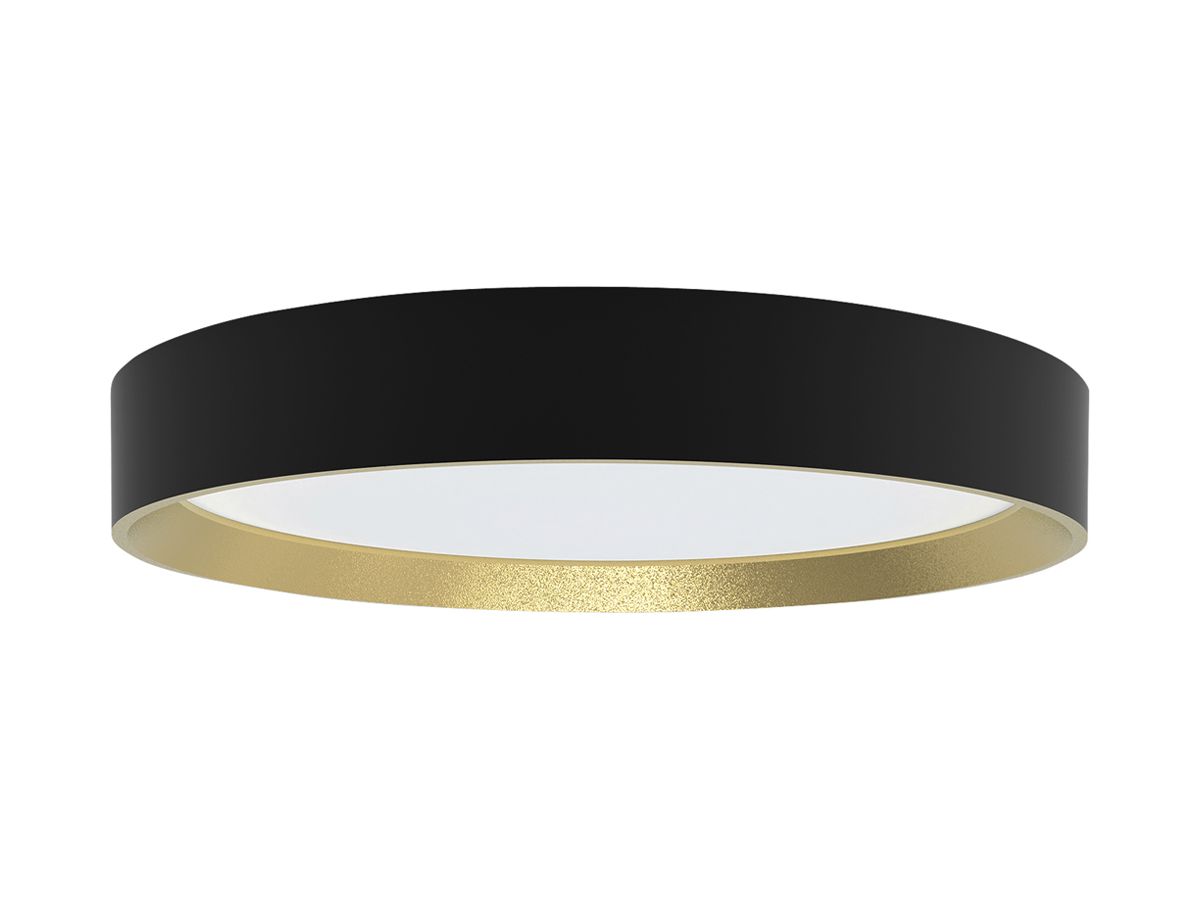 LED-Deckenleuchte Philips Hanno 24W 2700lm 2700K Ø384mm schwarz/gold