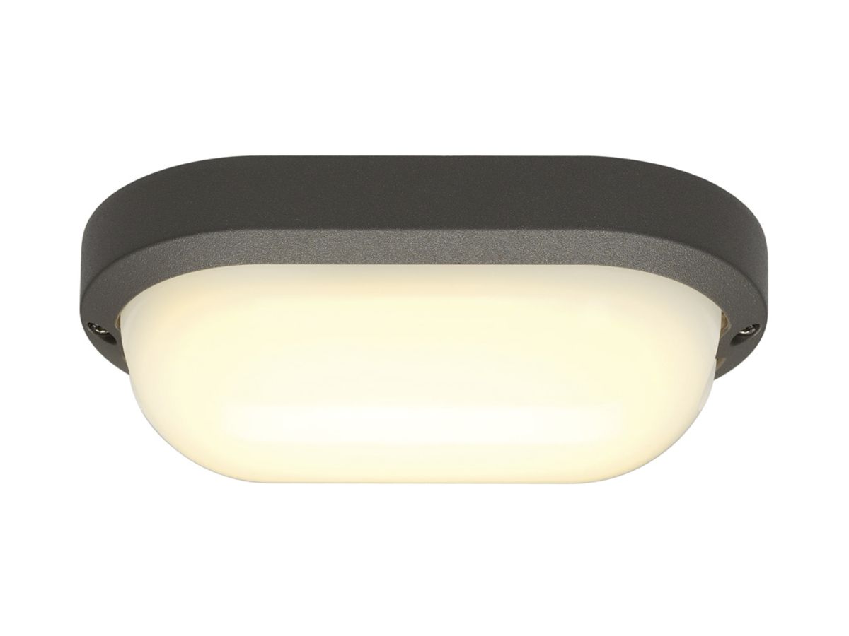 LED-Decken-/Wandleuchte SLV TERANG 2, 11W 680lm 3000K IP44 anthrazit
