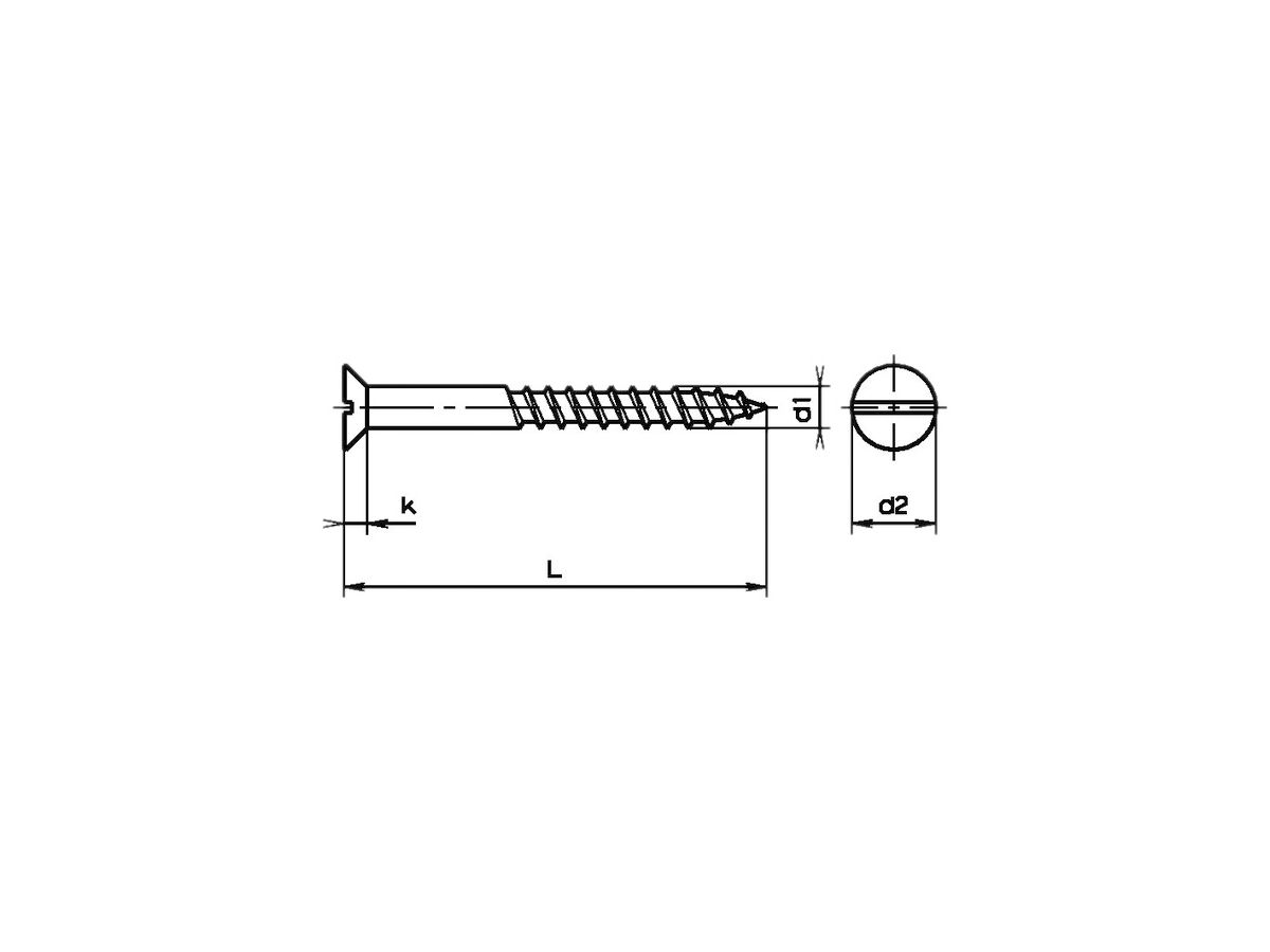 SK-Holzschraube 5×100mm verzinkt