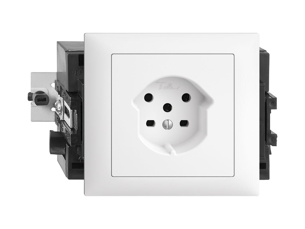 EB-Steckdose EDIZIOdue T15 weiss 49…69mm