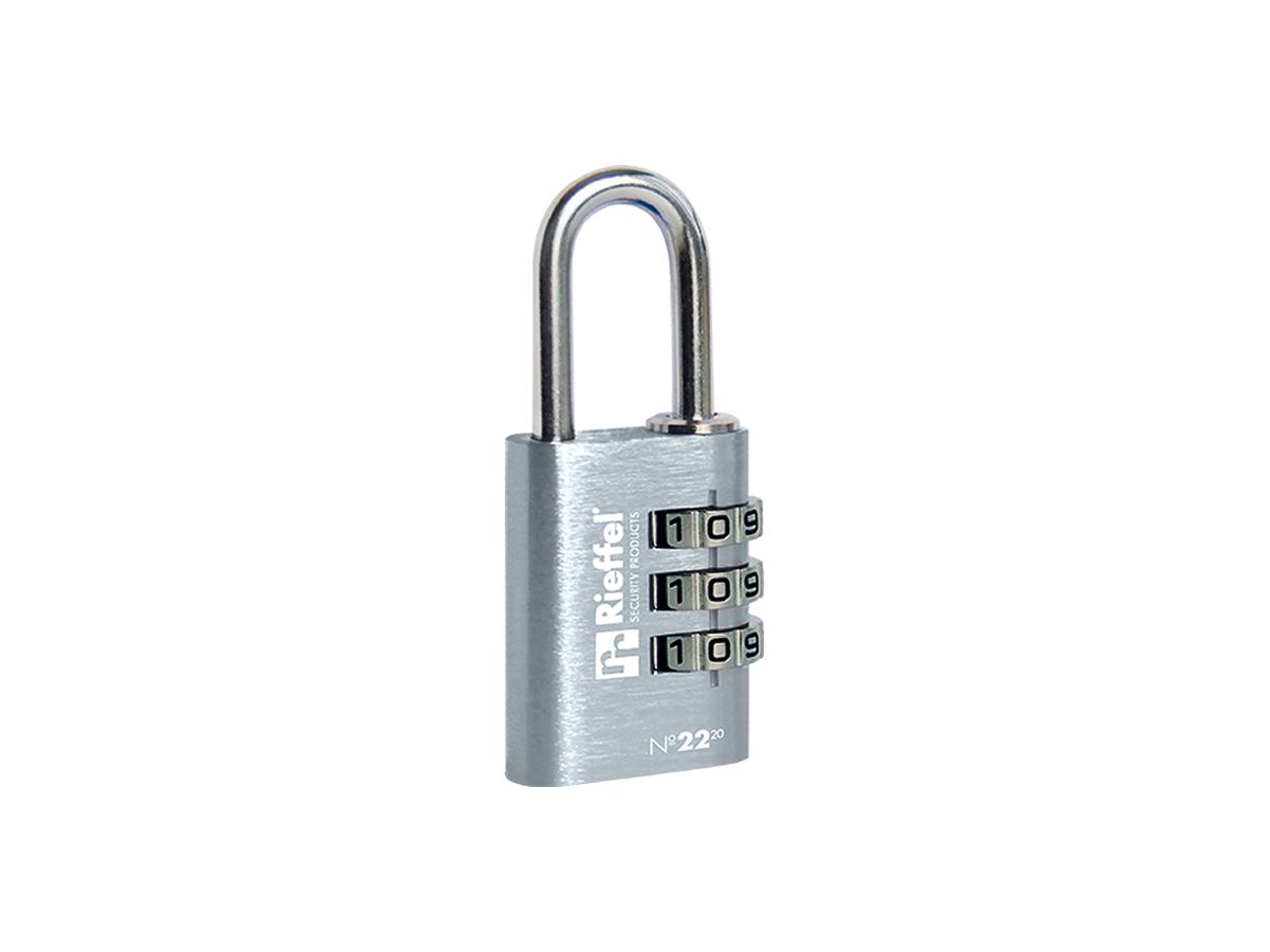 Vorhängeschloss Rieffel 22/20 Stahl 21×13.5mm silber