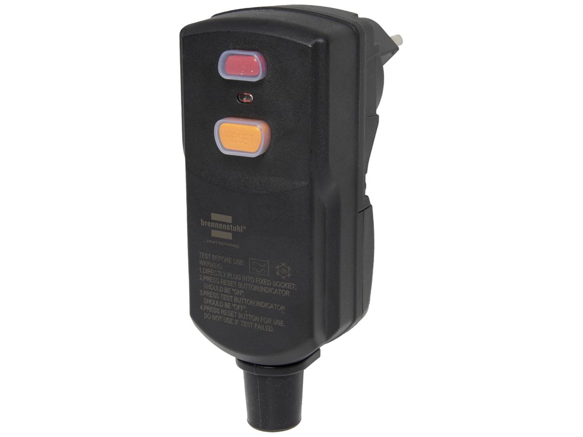 FI-Sicherheitsstecker PD29A T13 10A 30mA 230V 2300W IP55