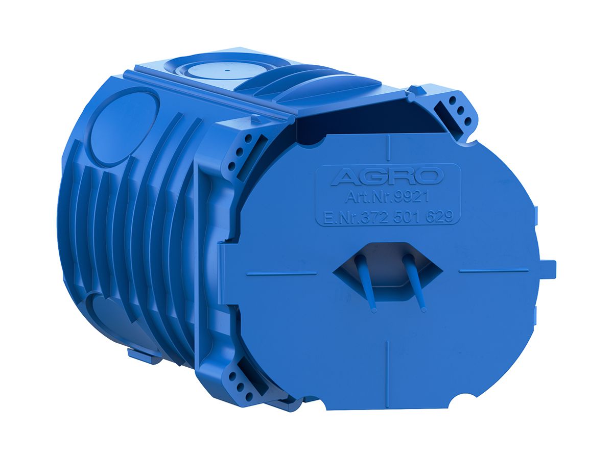 Einlasskasten AGRO NIS Gr.I mit Klappdeckel halogenfrei blau