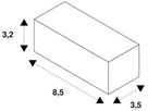 Pendelleuchtenadapter SLV für 1-Phasen Stromschiene, schwarz