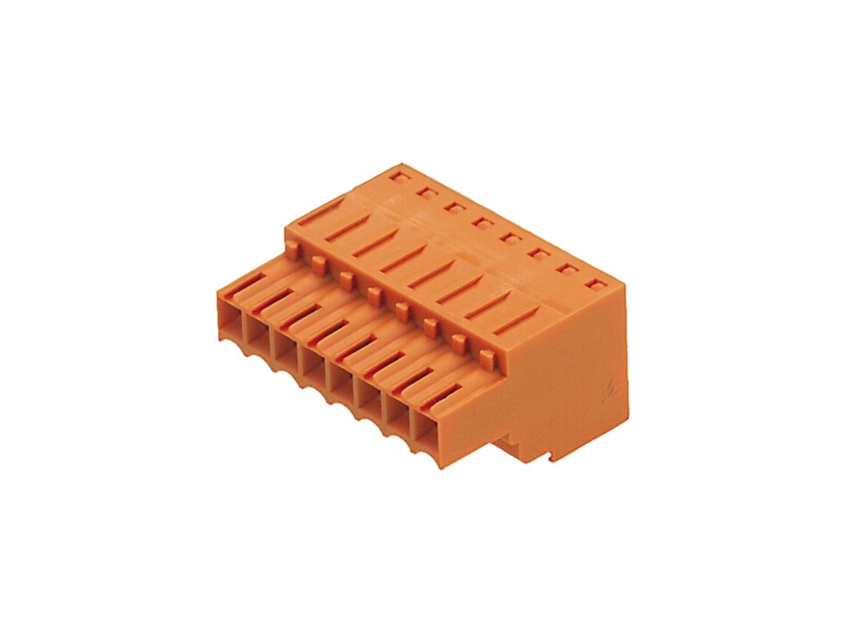 Buchsenstecker Weidmüller BLZF geschlossen 3.5mm 3L verzinnt orange