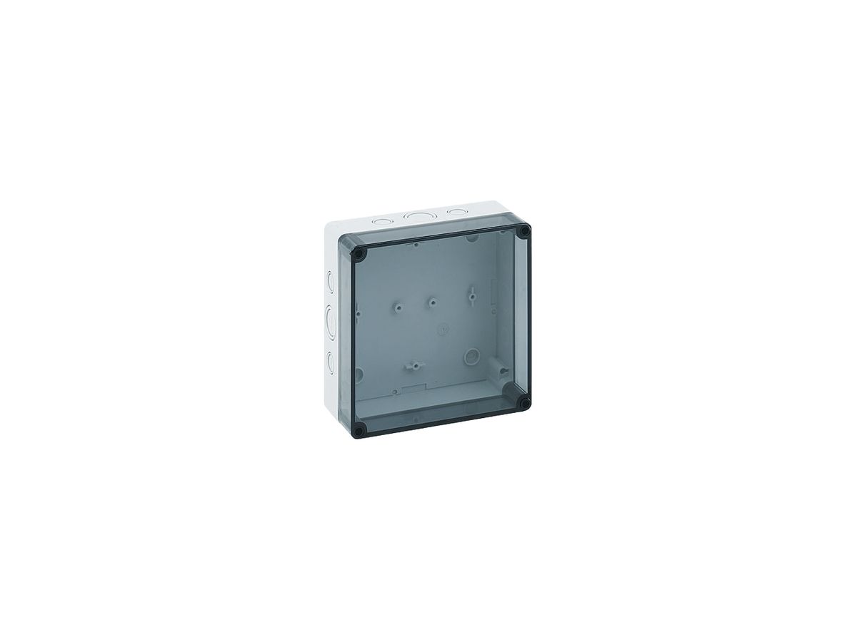 Apparategehäuse PC 1818-8f-tm grau IP66 180×182×84mm