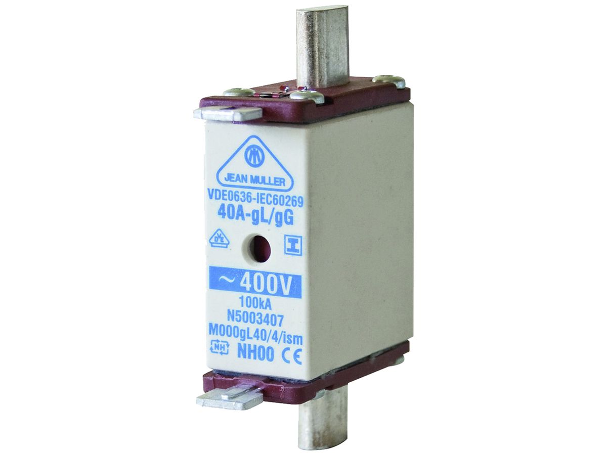 NH-Patrone DIN-000 400V/100A gL/gG Griff isoliert