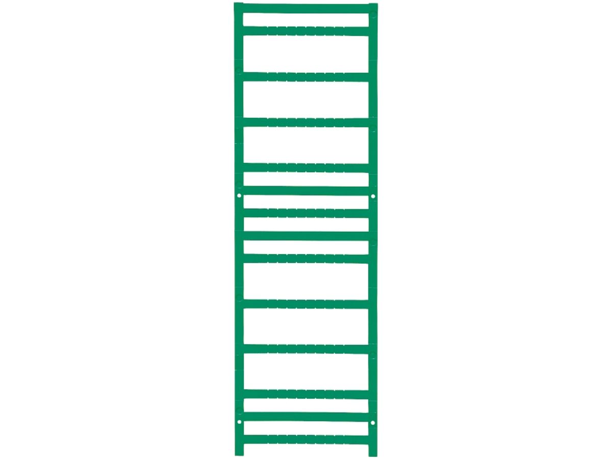 Klemmenmarkierer Weidmüller MultiFit 5×5mm WAGO/Legrand/Entrelec PA66 grün