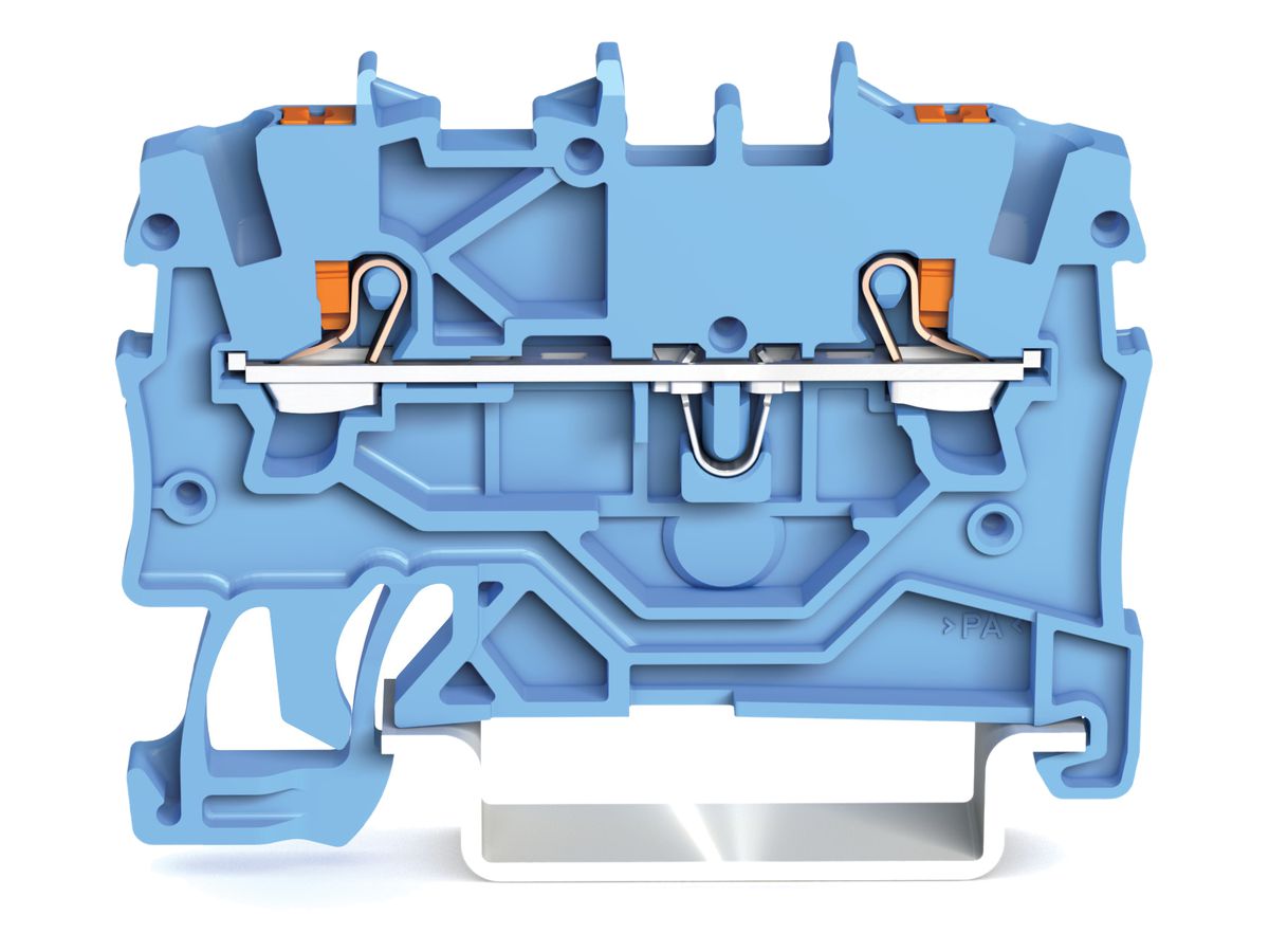 Durchgangsklemme WAGO TOPJOB-S 1mm² 2L blau Serie 2200