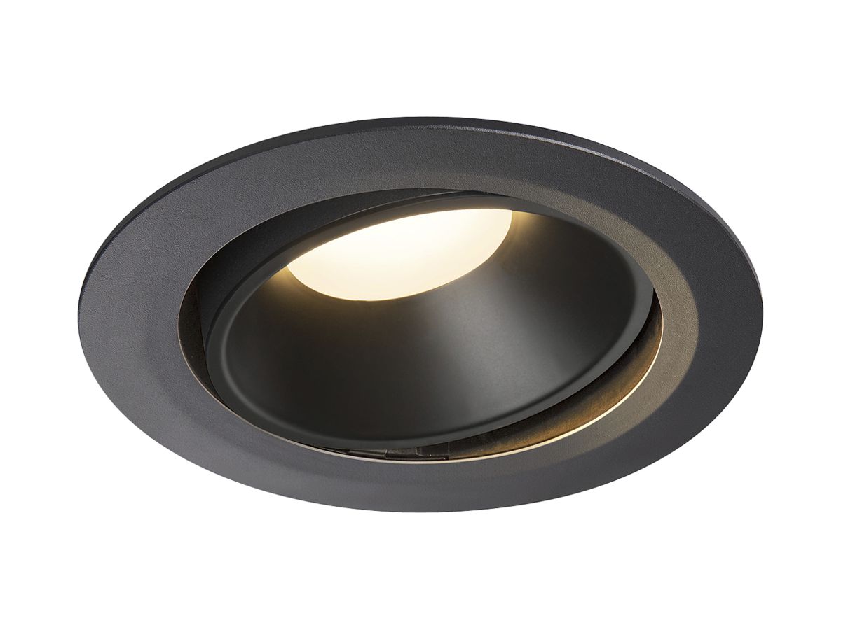 LED-Downlight SLV NUMINOS MOVE XL 37.4W 3300lm 3000K 20° DIM Ø190×118mm sz/sz