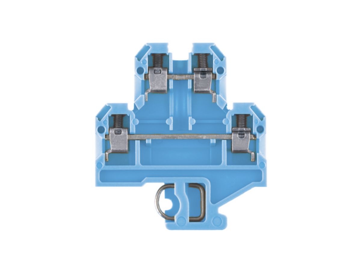 Mehrstock-Reihenklemme Weidmüller DK Schraub.4mm² 2 Etagen blau