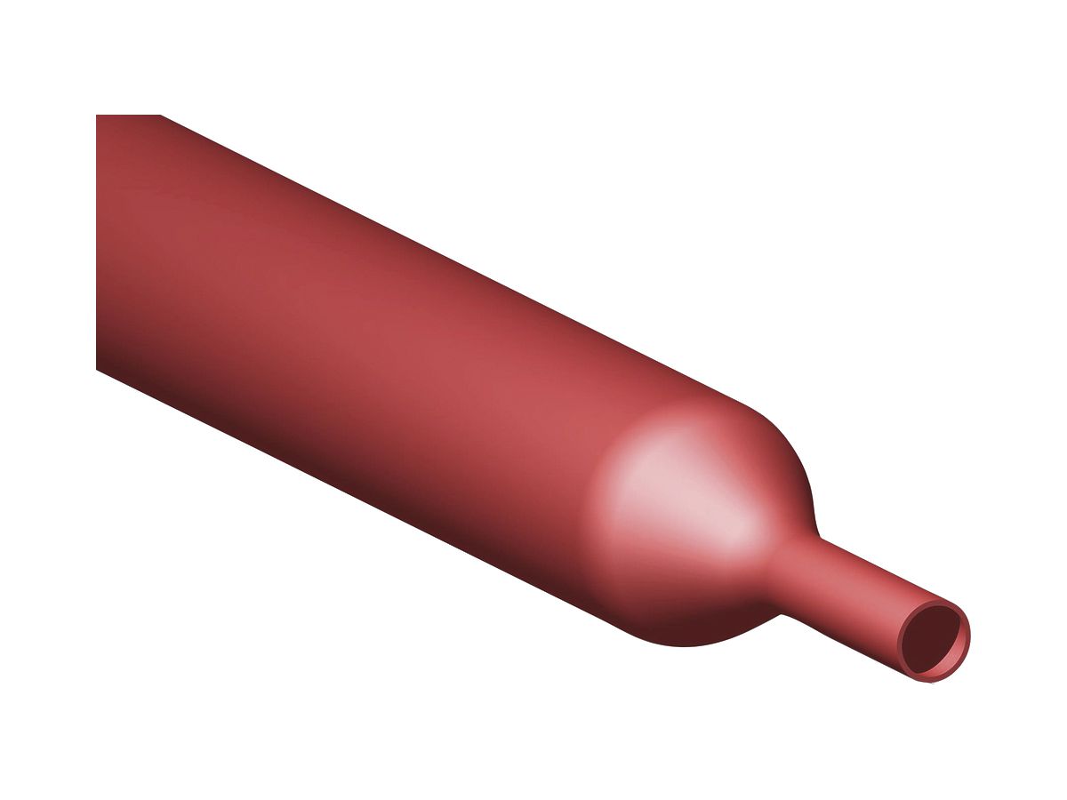 Schrumpfschlauch CIMCO 2:1 Ø5/2.3mm Box 9.5m dünnwandig rot