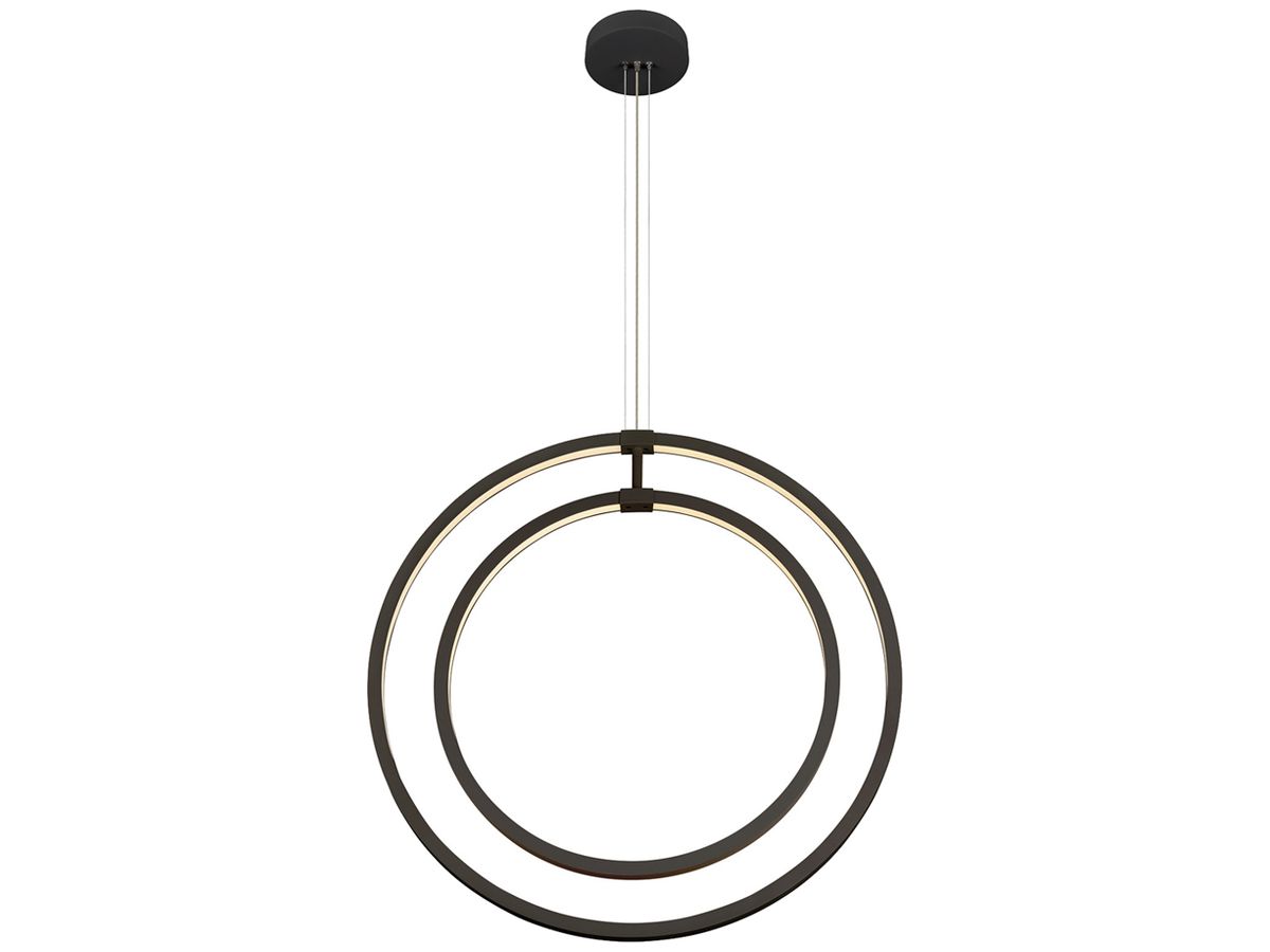 LED-Pendelleuchte SLV ONE VERTICAL 40W 2550lm 2700/3000K Ø800×30mm schwarz