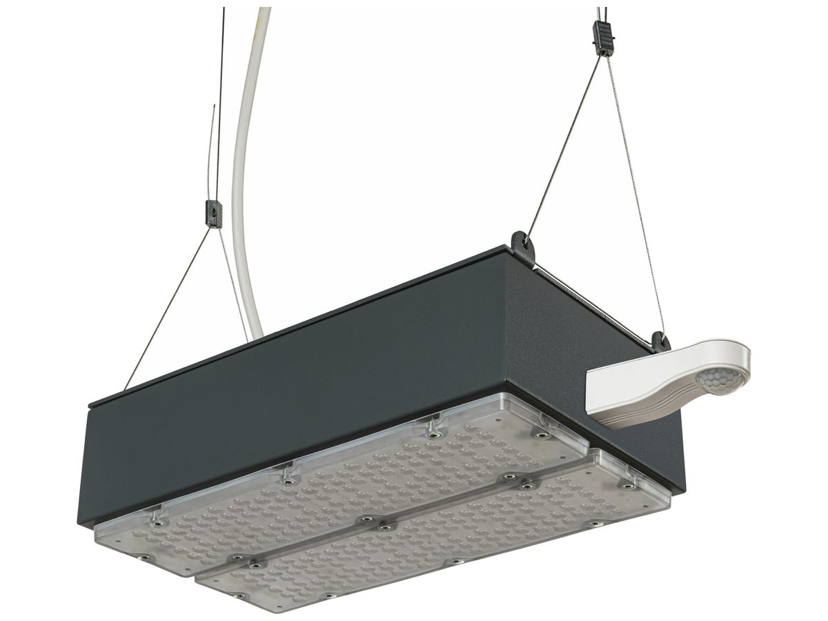 LED-Hallenstrahler Sylvania KubiXx AISLE PIR 54W 9400lm 840 IP65 DALI 440×190