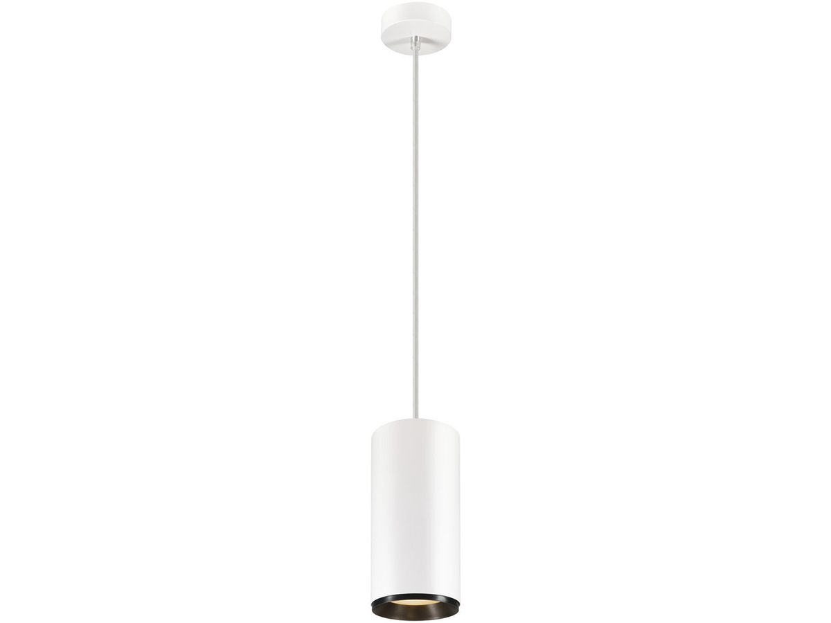 LED-Pendelleuchte SLV NUMINOS PD PHASE XL 36W 3290lm 2700K 24° weiss/schwarz