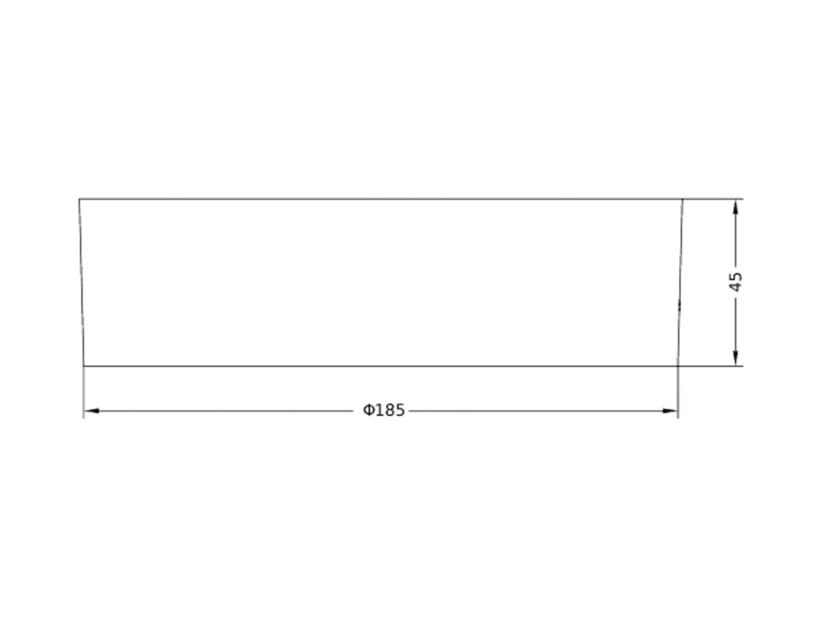 Anbaugehäuse LEDVANCE SLIM Aluminium Ø185×45mm weiss