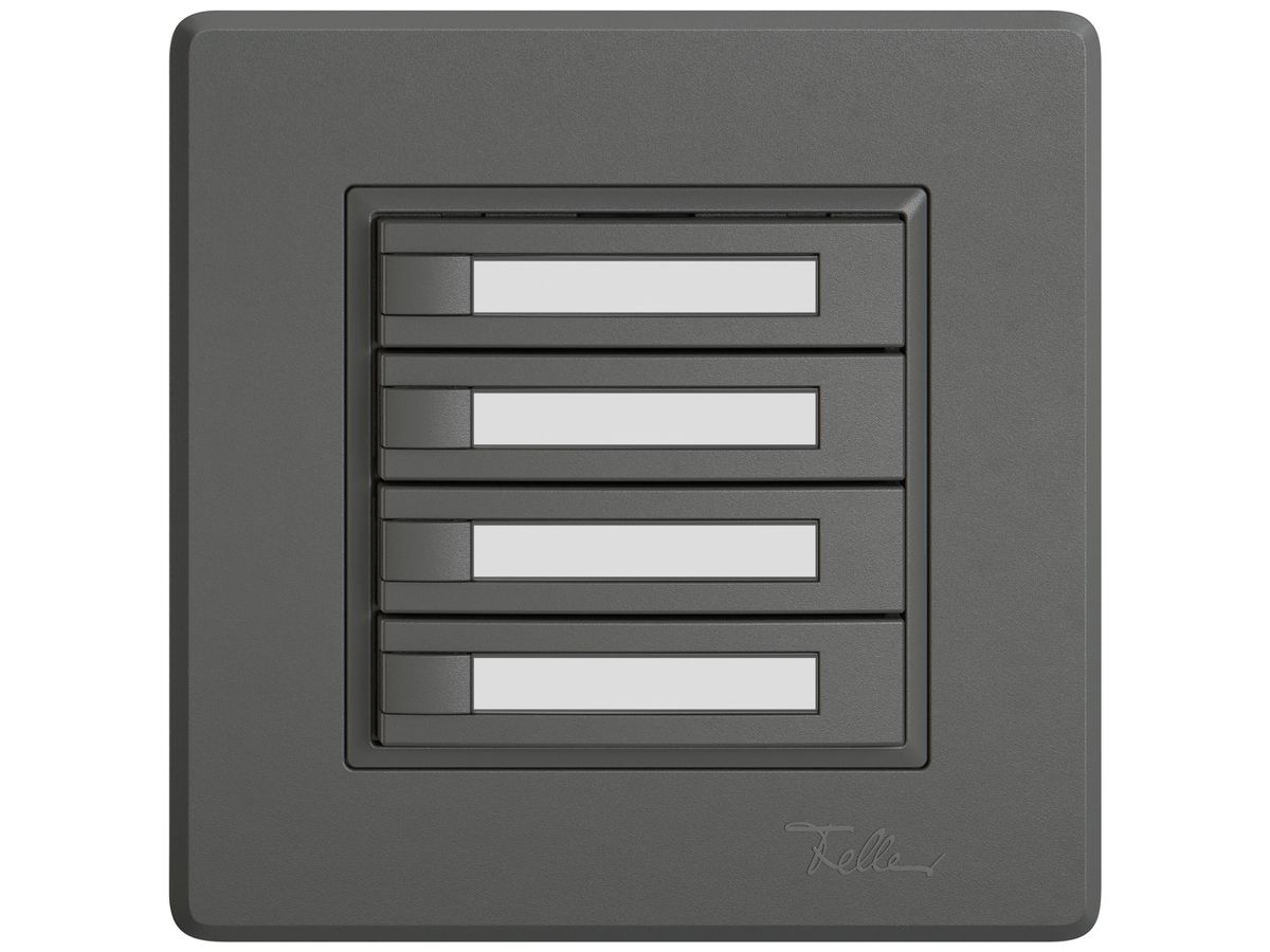 UP-KNX-Taster RGB EDIZIO.liv SNAPFIX® Temperaturfüh.o.LED Pap.4×T 1-Tbed.dgu