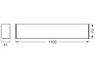 LED-Deckenleuchte LEDVANCE Office line 30W 3500lm 840 1126×41×70mm weiss