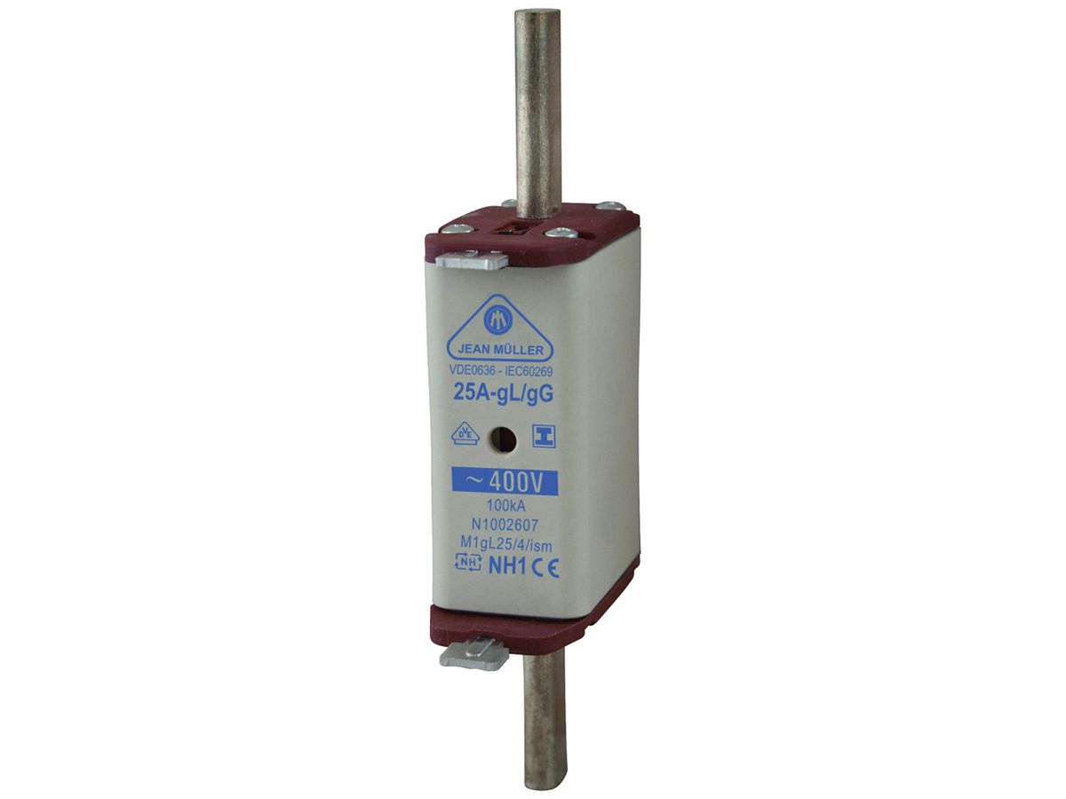 NH-Patrone DIN-1 400V/25A ver. gL/gG Griff isoliert