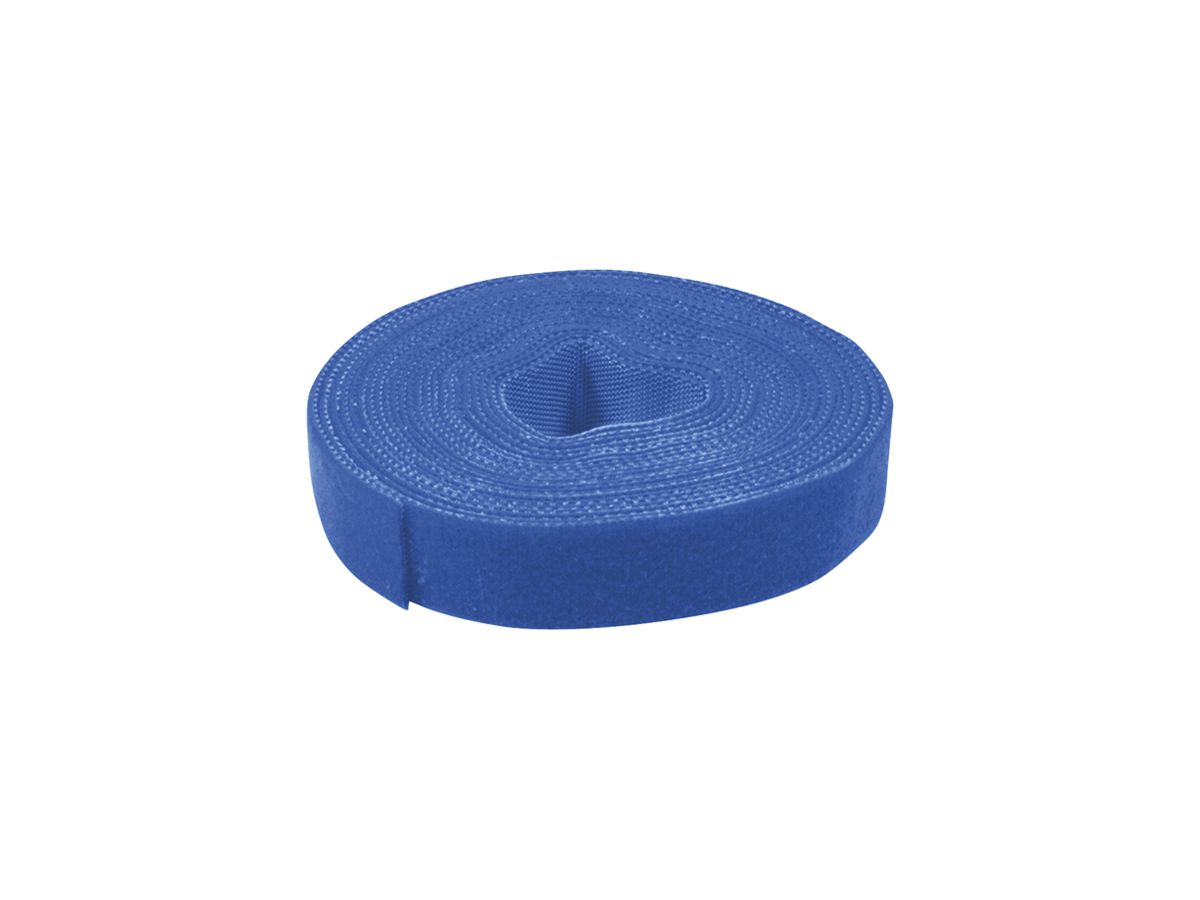 Klettband VALUE doppelseitig 10mm×25m blau